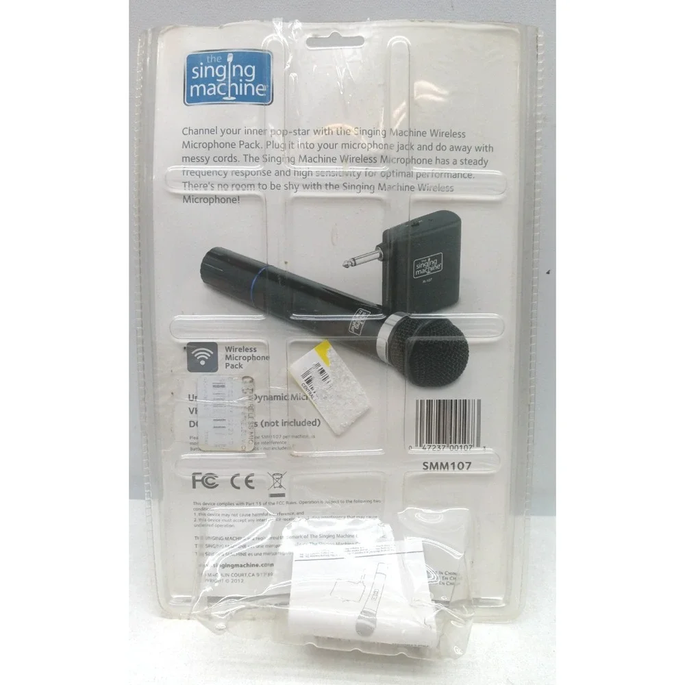 Singing Machine VHF‎ Wireless Microphone Kit SMM107